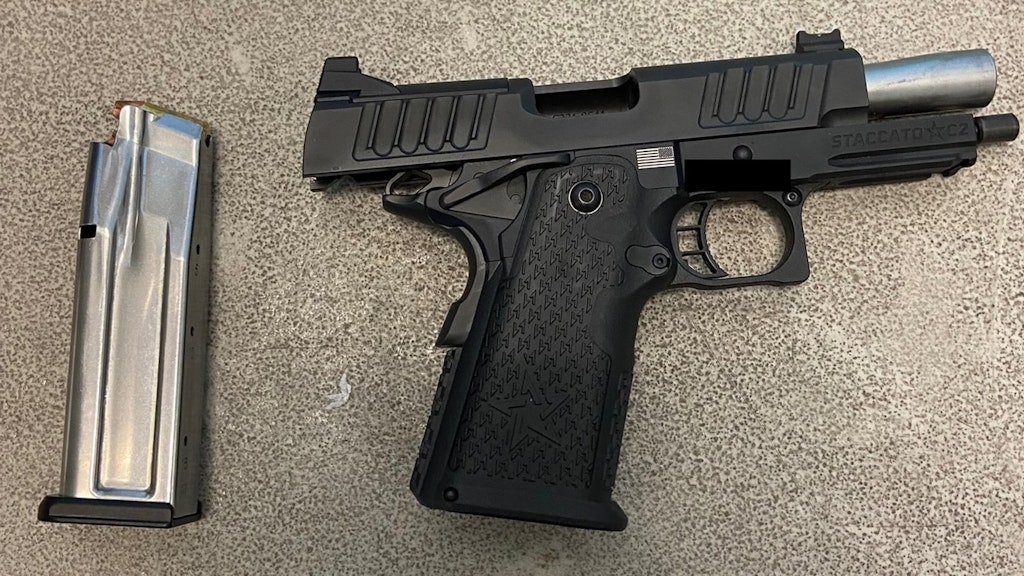 Madison Cawthorn identified this gun as his at the Charlotte Douglas Airport.